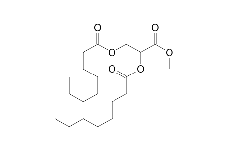 3-Methoxy-3-oxopropane-1,2-diyl dioctanoate