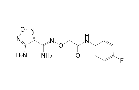 2-({[(Z)-amino(4-amino-1,2,5-oxadiazol-3-yl)methylidene]amino}oxy)-N-(4-fluorophenyl)acetamide
