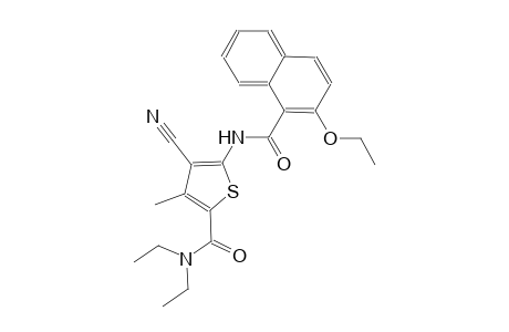 4-cyano-5-[(2-ethoxy-1-naphthoyl)amino]-N,N-diethyl-3-methyl-2-thiophenecarboxamide