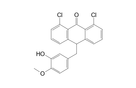 1,8-Dichloro-[10-(3-hydroxy-4-methoxyphenylmethyl)]-10H-anthracen-9-one