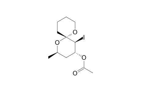 5-IODO-2-METHYL-1,7-DIOXASPIRO-[5.5]-UNDEC-4-YL-(2R,4R,5S,6S)-ACETATE