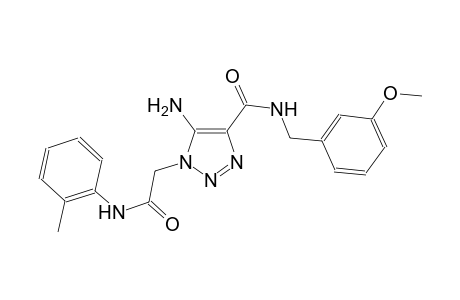 5-amino-N-(3-methoxybenzyl)-1-[2-oxo-2-(2-toluidino)ethyl]-1H-1,2,3-triazole-4-carboxamide