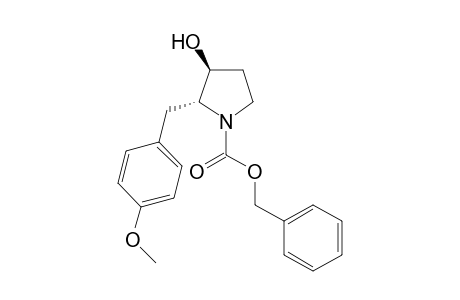 (2R,3S)-1-Benzyloxycarbonyl-3-hydroxy-2-(4-methoxybenzyl)-pyrrolidine