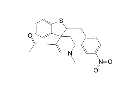 1-[(2E)-2-(4-nitrobenzylidene)-1'-methyl-5',6'-dihydro-1'H-spiro[1-benzothiophene-3,4'-pyridine]-3'-yl]ethanone