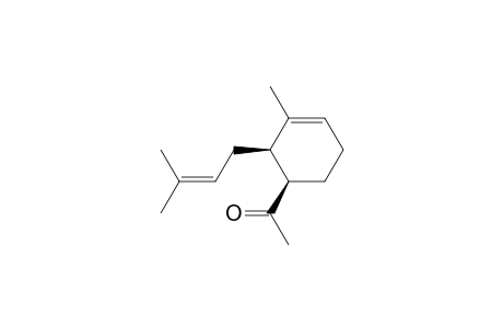Ethanone, 1-[3-methyl-2-(3-methyl-2-butenyl)-3-cyclohexen-1-yl]-, cis-