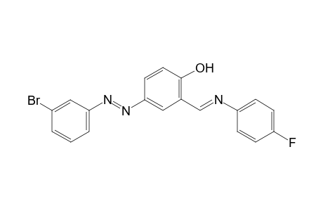 4-((3-Bromophenyl)diazenyl)-2-((4-fluorophenylimino)methyl)phenol