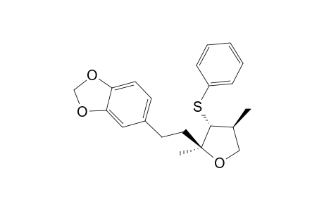 5-[2-[(2S,3R,4S)-2,4-dimethyl-3-(phenylthio)-2-oxolanyl]ethyl]-1,3-benzodioxole