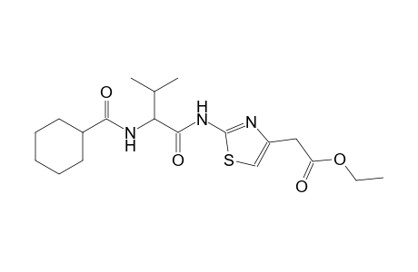 ethyl [2-({2-[(cyclohexylcarbonyl)amino]-3-methylbutanoyl}amino)-1,3-thiazol-4-yl]acetate