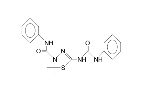 5-[(anilinocarbonyl)amino]-2,2-dimethyl-N-phenyl-1,3,4-thiadiazole-3(2H)-carboxamide