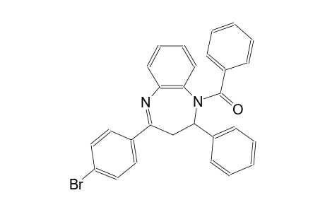 1H-1,5-benzodiazepine, 1-benzoyl-4-(4-bromophenyl)-2,3-dihydro-2-phenyl-