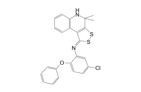 5-Chloro-N-[(1Z)-4,4-dimethyl-4,5-dihydro-1H-[1,2]dithiolo[3,4-c]quinolin-1-ylidene]-2-phenoxyaniline