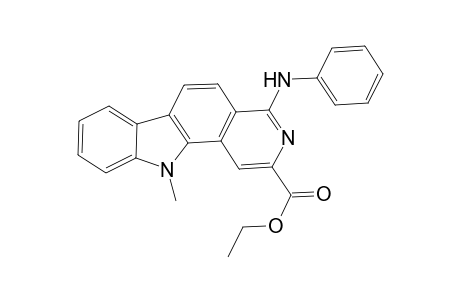 1-Phenylamino-3-(ethoxycarbonyl)-5,6-dimethyl-11H-pyrido[4,3-a]carbazole