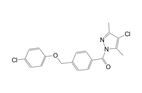 4-chloro-1-{4-[(4-chlorophenoxy)methyl]benzoyl}-3,5-dimethyl-1H-pyrazole