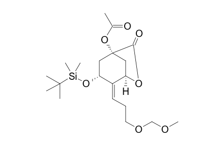 (E)-(1R,3R,5R)-1-Acetoxy-3-[(tert-butyldimethylsilyl)oxy]-6-oxa-4-[3'-(methoxymethoxy)propylidene]bicyclo[3.2.1]octan-7-one