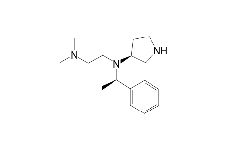 N-(N',N'-Dimethylaminoethyl)-3(S)-(1-(R)-phenylethyl)aminopyrrolidine