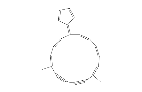1,3,5,11,13-Cyclopentadecapentaene-7,9-diyne, 15-(2,4-cyclopentadien-1-ylidene)-6,11-dimethyl-, (E,E,Z,Z,E)-