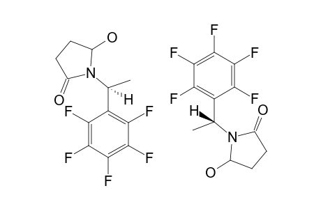 N-[(S)-1'-(PENTAFLUOROPHENYL)-ETHYL]-5-HYDROXYPYRROLIDIN-2-ONE