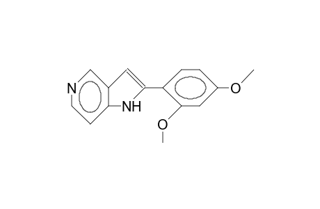 2-(2,4-Dimethoxy-phenyl)-1H-pyrrolo(3,2-C)pyridine