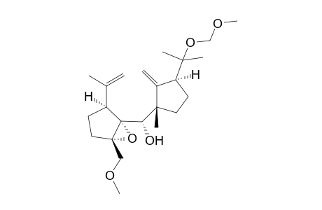2.alpha.,3.alpha.-Epoxy-16-methoxy-15-methoxymethoxy-8,9-seco-fusicocca-7,9-diene-1.alpha.-ol