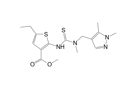 methyl 2-({[[(1,5-dimethyl-1H-pyrazol-4-yl)methyl](methyl)amino]carbothioyl}amino)-5-ethyl-3-thiophenecarboxylate