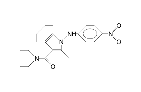 3-Diethylcarbamoyl-2-methyl-1-(4-nitro-anilino)-4,5,6,7-tetrahydro-indole