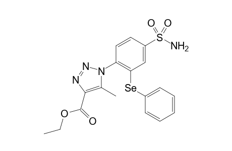 ethyl 5-methyl-1-(2-(phenylselenyl)-4-sulfamoylphenyl)-1H-1,2,3-triazole-4-carboxylate