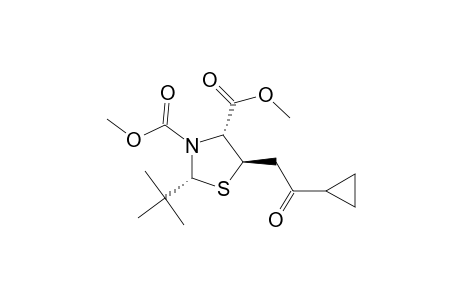 (2R,4R,5R)-dimethyl 2-(t-butyl)-5-(2'-cyclopropyl-2'-oxoethyl)-1,3-thiazolidine-3,4-dicarboxylate