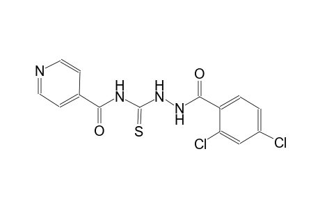 N-{[2-(2,4-dichlorobenzoyl)hydrazino]carbothioyl}isonicotinamide
