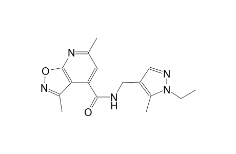 isoxazolo[5,4-b]pyridine-4-carboxamide, N-[(1-ethyl-5-methyl-1H-pyrazol-4-yl)methyl]-3,6-dimethyl-