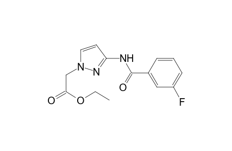 1H-Pyrazole-1-acetic acid, 3-[(3-fluorobenzoyl)amino]-, ethyl ester