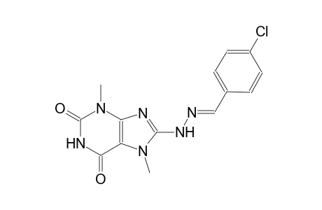 4-chlorobenzaldehyde (3,7-dimethyl-2,6-dioxo-2,3,6,7-tetrahydro-1H-purin-8-yl)hydrazone