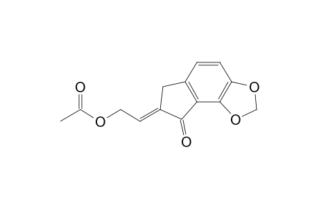 2-(2-Acetoxyethylidene)-6,7-(methylenedioxy)indan-1-one