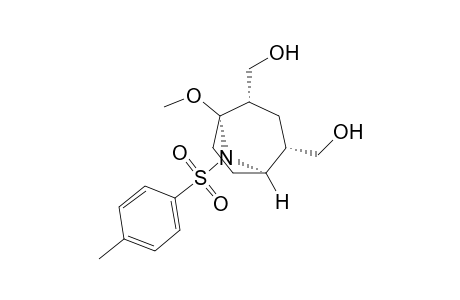 (1R*,2S*,4S*,5R*)-1-Methoxy-2,4-bis(hydroxymethyl)-8-(toluene-4-sulfonyl)-8-azabicyclo[3.2.1]octane