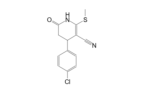 3-pyridinecarbonitrile, 4-(4-chlorophenyl)-1,4,5,6-tetrahydro-2-(methylthio)-6-oxo-