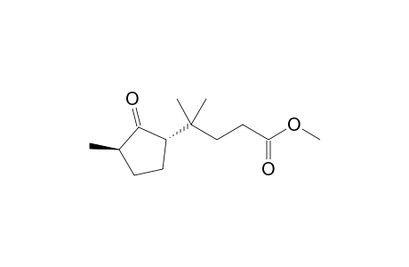 Methyl (trans)-4-(2'-oxo-3'-methylcyclopentyl)-4-methylvalerate