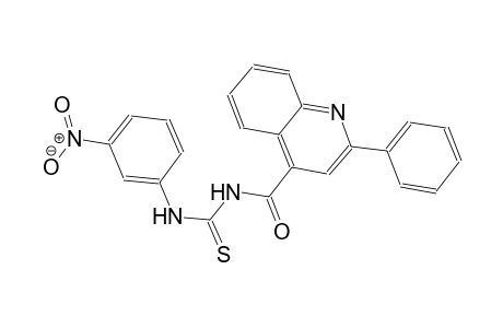 N-(3-nitrophenyl)-N'-[(2-phenyl-4-quinolinyl)carbonyl]thiourea