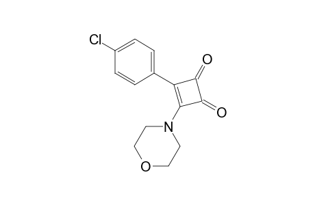 3-(4-Chlorophenyl)-4-(4-morpholinyl)cyclobut-3-ene-1,2-dione