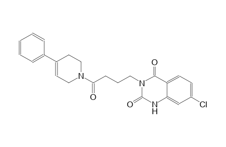 7-chloro-3-[4-oxo-4-(4-phenyl-3,6-dihydro-1(2H)-pyridinyl)butyl]-2,4(1H,3H)-quinazolinedione