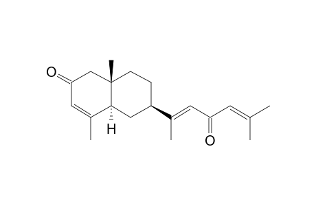 (4aR,6R,8aS)-4,8a-dimethyl-6-[(2E)-6-methyl-4-oxidanylidene-hepta-2,5-dien-2-yl]-1,4a,5,6,7,8-hexahydronaphthalen-2-one