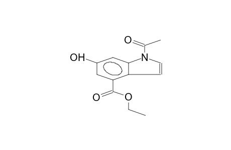ETHYL 1-ACETYL-6-HYDROXY-4-INDOLECARBOXYLATE