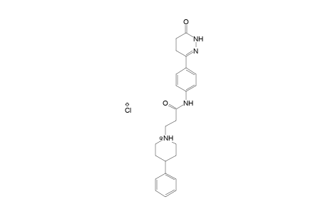 1-Piperidinepropanamide, 4-phenyl-N-[4-(1,4,5,6-tetrahydro-6-oxo-3-pyridazinyl)phenyl]-, monohydrochloride, salt