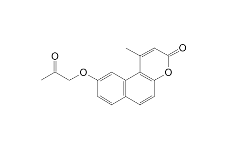 1-Methyl-9-(2-oxo-propoxy)-benzo[f]chromen-3-one