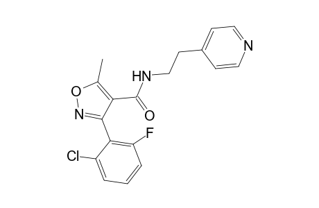3-(2-Chloro-6-fluorophenyl)-5-methyl-N-[2-(pyridin-4-yl)ethyl]-1,2-oxazole-4-carboxamide