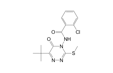 Benzamide, 2-chloro-N-[6-(1,1-dimethylethyl)-3-(methylthio)-5-oxo-1,2,4-triazin-4(5H)-yl]-