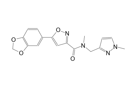 3-isoxazolecarboxamide, 5-(1,3-benzodioxol-5-yl)-N-methyl-N-[(1-methyl-1H-pyrazol-3-yl)methyl]-