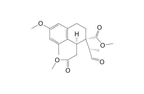 (1S,2S)-Methyl 2-[6'-methoxy-2'-(methoxycarbonyl)-8'-methyl-2'-((S)-1"-oxoprop-2"-yl)-1',2',3',4'-tetrahydronaphthalen-1'-yl]acetate