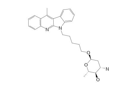 (2S,3R,4S,6R)-4-amino-2-methyl-6-[5-(11-methylindolo[2,3-b]quinolin-6-yl)pentoxy]oxan-3-ol