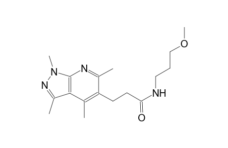 1H-pyrazolo[3,4-b]pyridine-5-propanamide, N-(3-methoxypropyl)-1,3,4,6-tetramethyl-