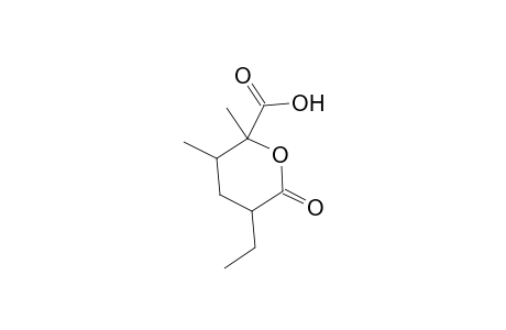 2H-Pyran-2-carboxylic acid, 5-ethyltetrahydro-2,3-dimethyl-6-oxo-