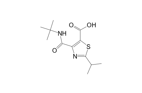 5-Thiazolecarboxylic acid, 4-[[(1,1-dimethylethyl)amino]carbonyl]-2-(1-methylethyl)-